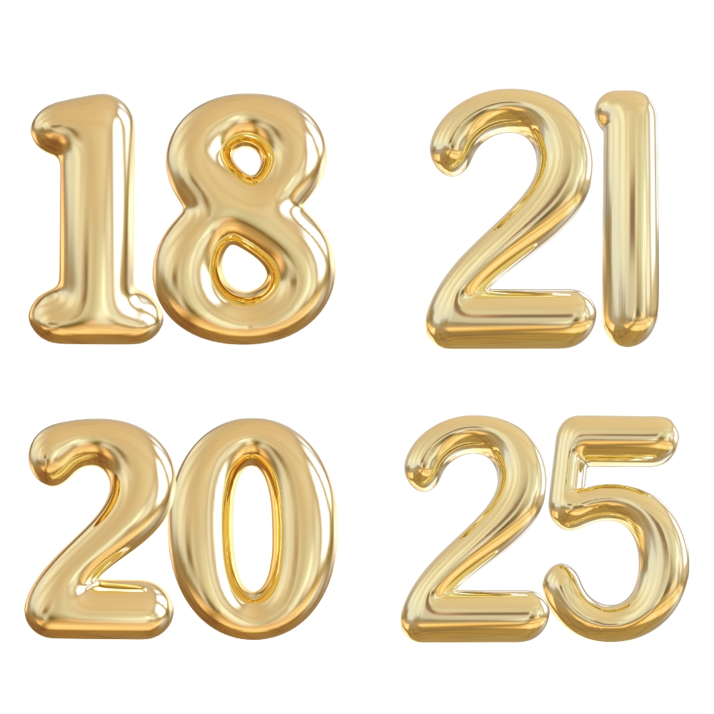 18 / 20 / 21 / 25 jaar