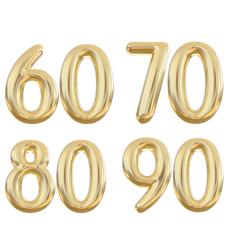 60 / 70 / 80 / 90 jaar