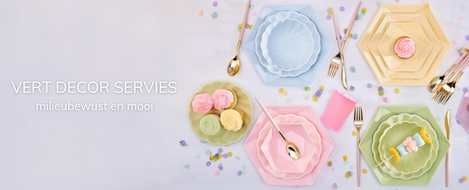 wegwerp servies biologische servies vert decor