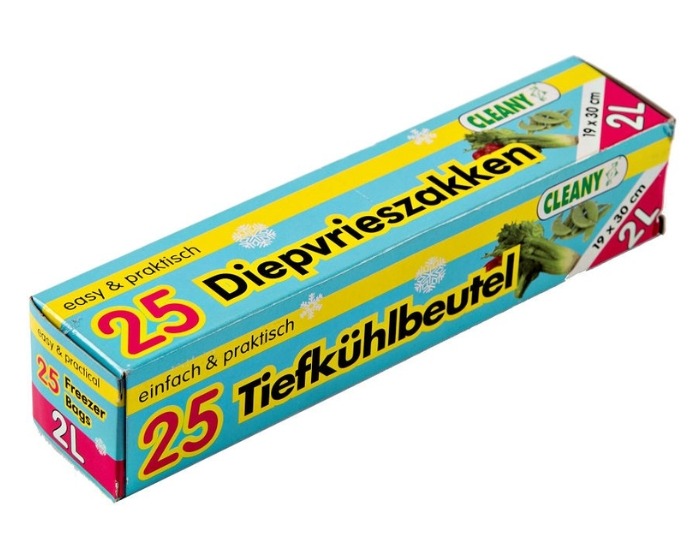 Diepvrieszakjes Cleany - 2L - 25 stuks afbeelding