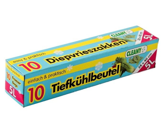 Diepvrieszakjes Cleany - 5L - 10 stuks afbeelding