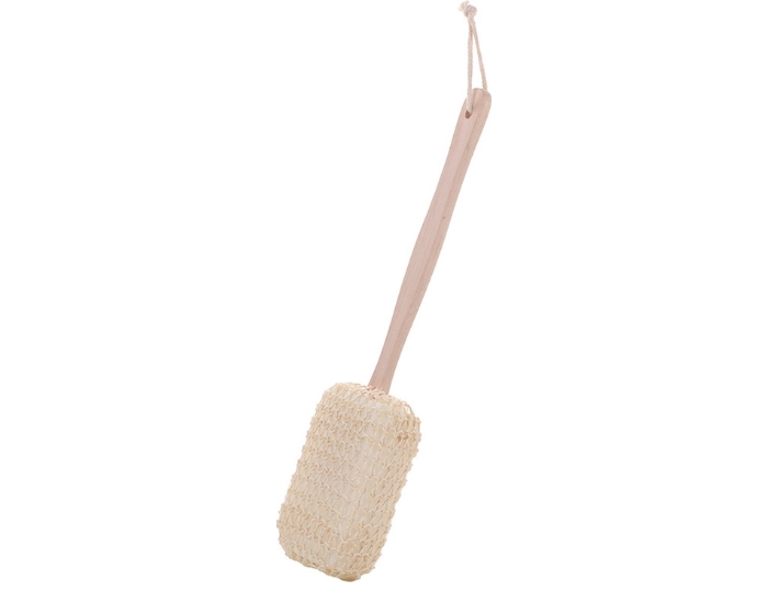 Scrubspons op stok / Badborstel afbeelding