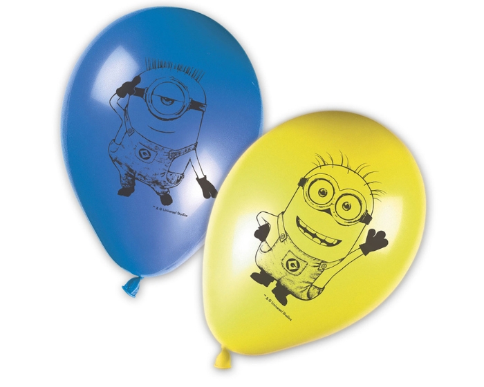 Ballonnen Minions - 8 stuks afbeelding