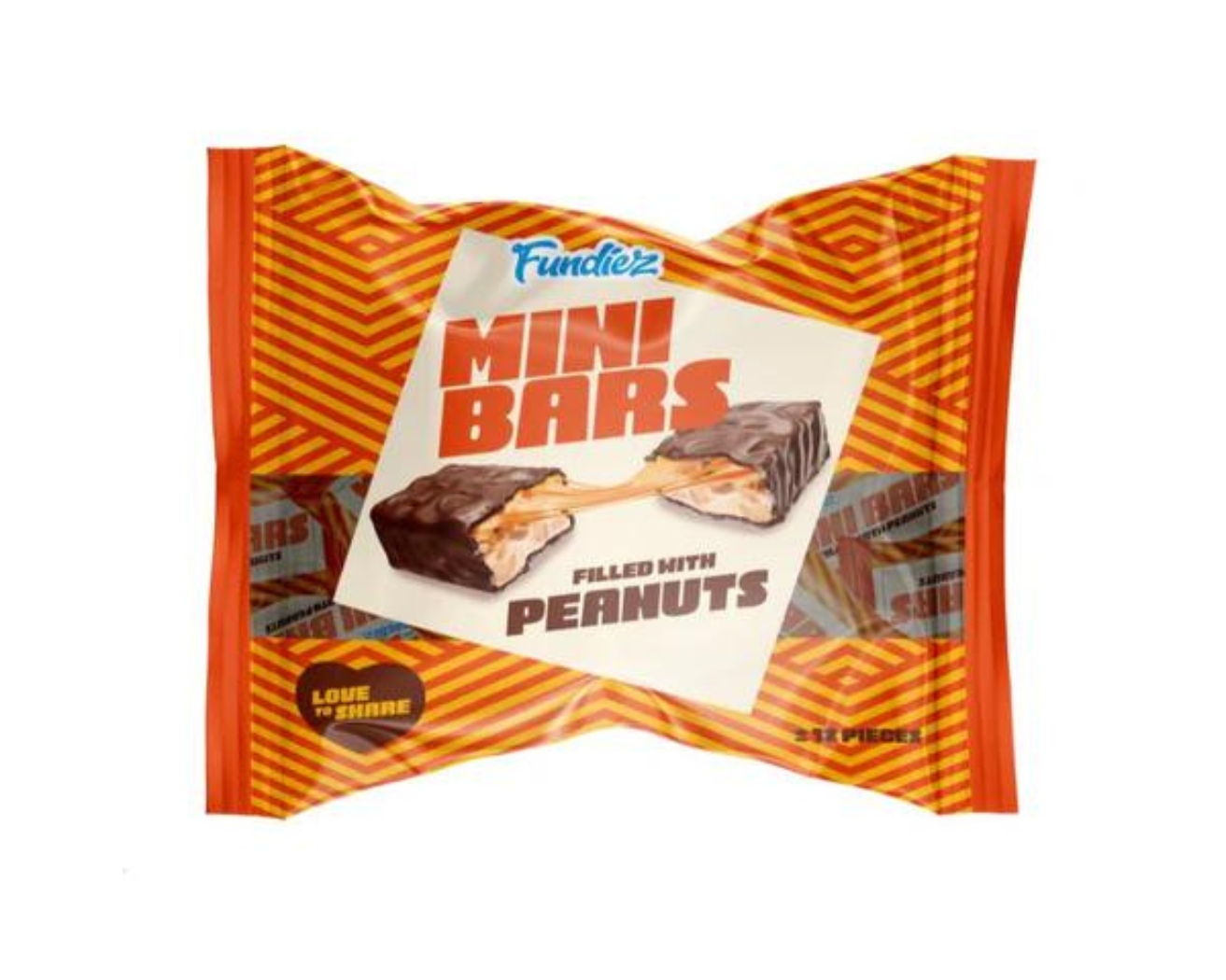 Mini Bars Peanuts Fundiez (190gr) afbeelding