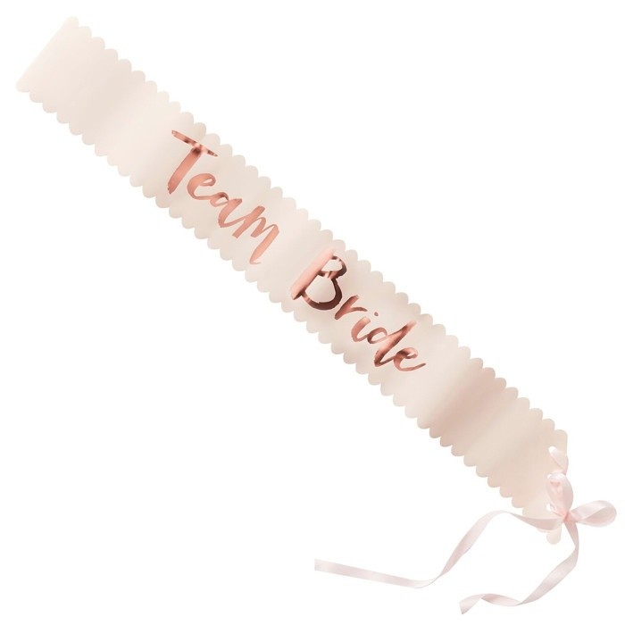 * Team Bride Sjerpen Roségoud (6st) Ginger Ray afbeelding