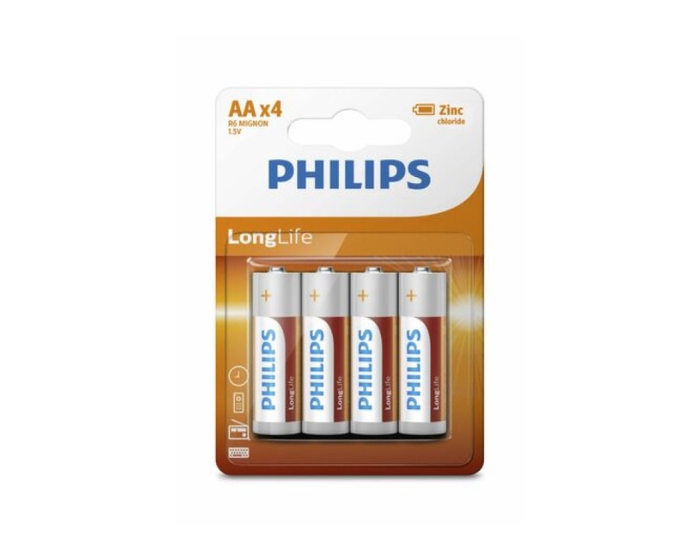 Philips Batterij LongLife AA (4st) afbeelding