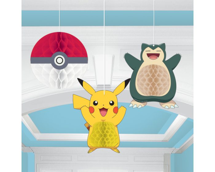 Honeycomb Hangdecoratie Pokemon (3st) afbeelding