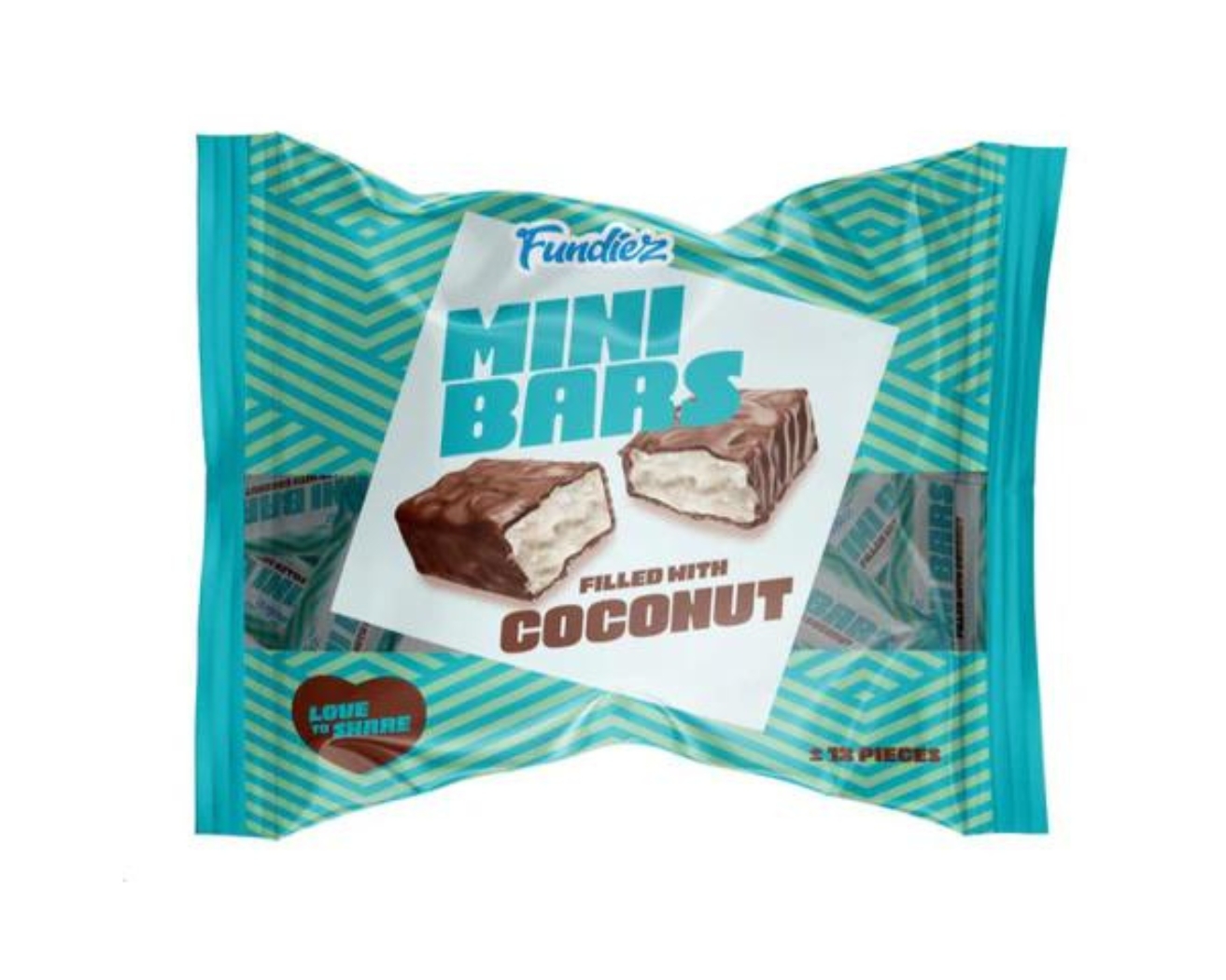 Mini Bars Caramel Coconut Fundiez (190gr) afbeelding