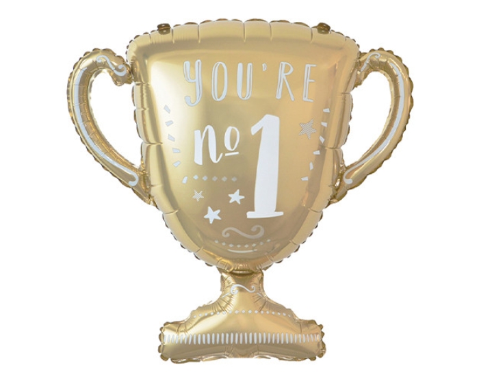 Folieballon Trofee You're No. 1 (79cm) afbeelding