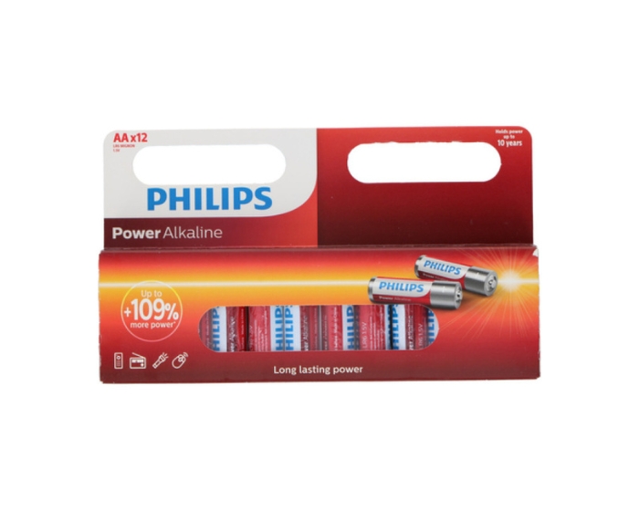 Philips Batterij AA PowerLife (12st) afbeelding
