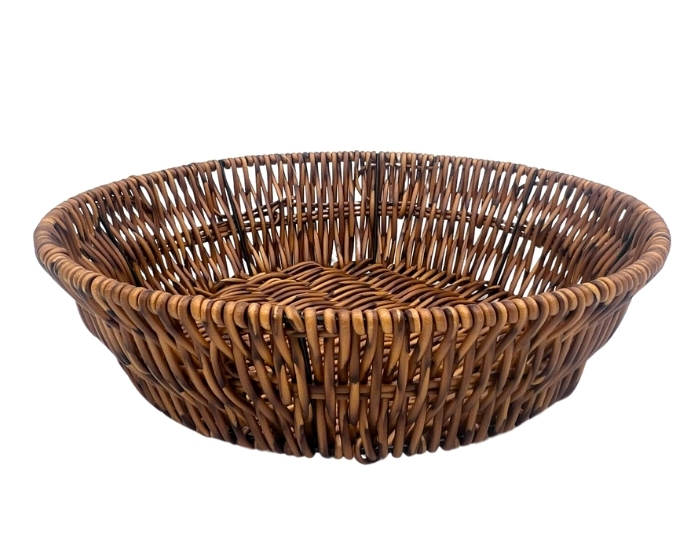 Mand Rond Bruin (25cm) afbeelding
