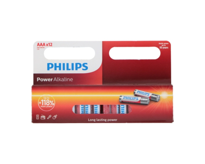 Philips Batterij AAA PowerLife (12st) afbeelding