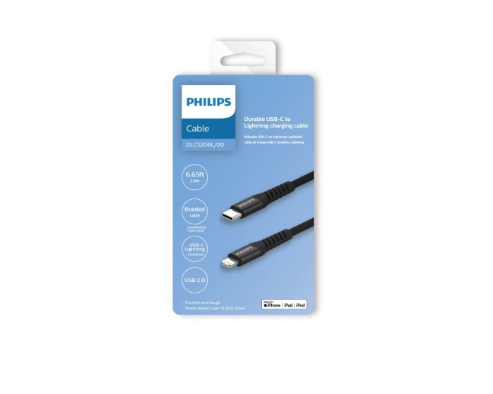 Philips Lightning USB-C Kabel (2m) afbeelding