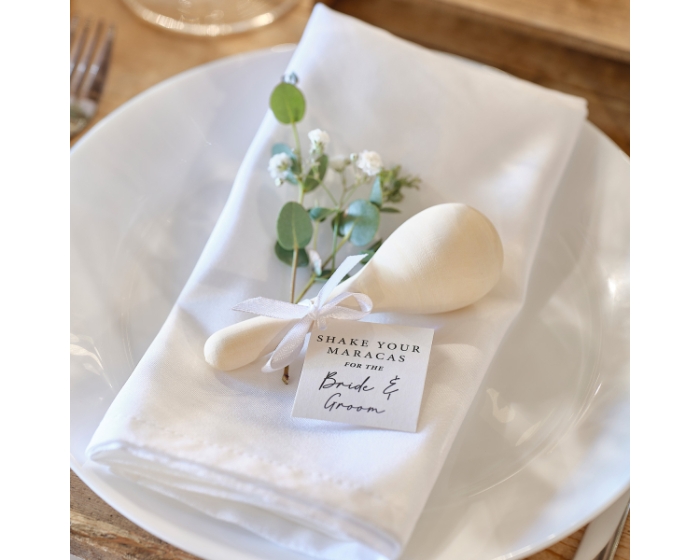 Houten Sambaballen Rustic Romance Ginger Ray (5st) afbeelding