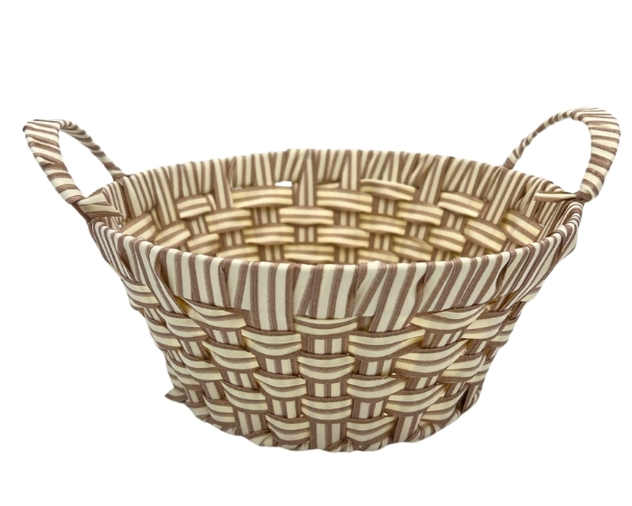 Mand Gevlochten Rond (27cm) afbeelding