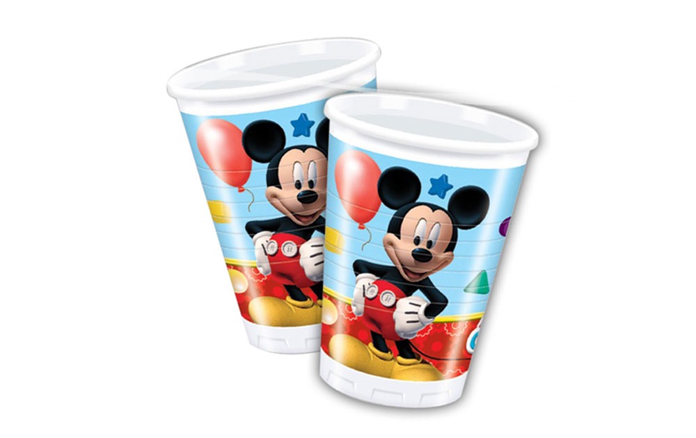 Plastic Bekers Mickey Mouse - 8 stuks afbeelding