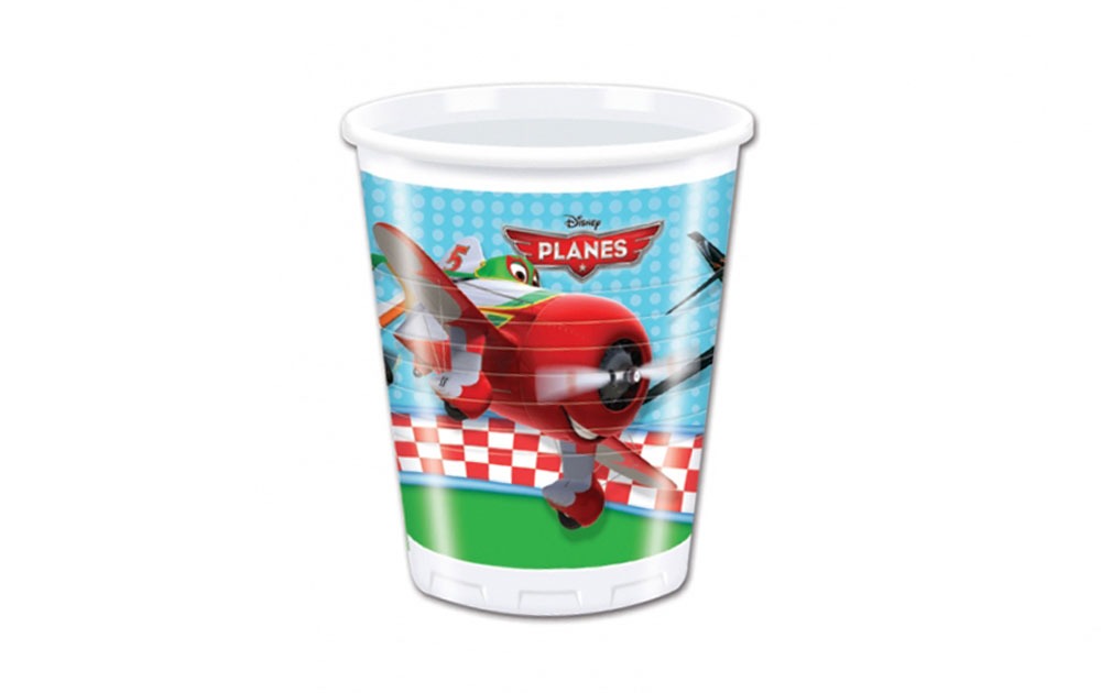 Bekers Planes - 8 stuks afbeelding