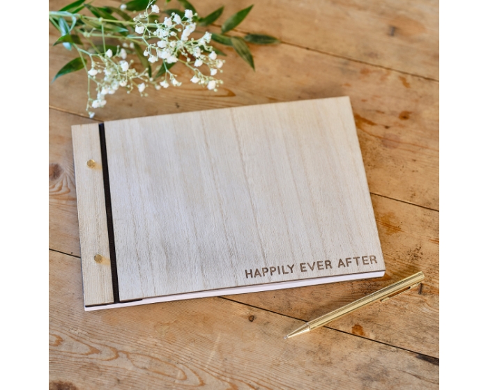 Houten Gastenboek Happily Ever After Ginger Ray afbeelding