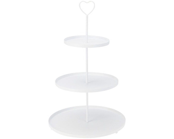 Etagere Wit - 30x30x48cm afbeelding
