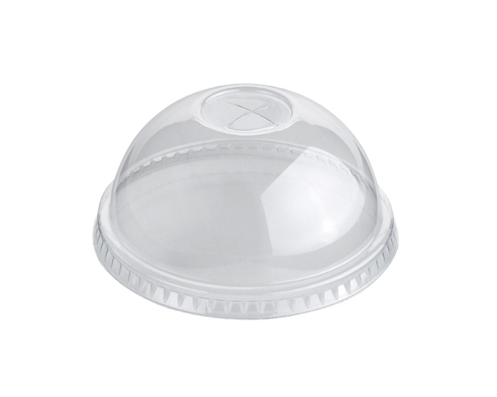 Dome Deksel PET met X-gat - 100 stuks afbeelding