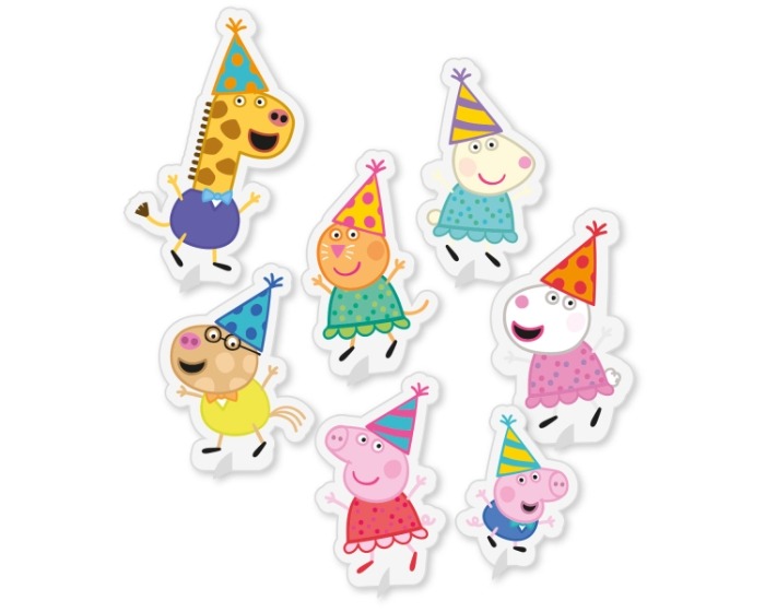 Tafeldecoratie Kit Peppa Pig - 7 stuks afbeelding