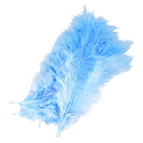 Decoratie Veren Blauw (±50st) afbeelding