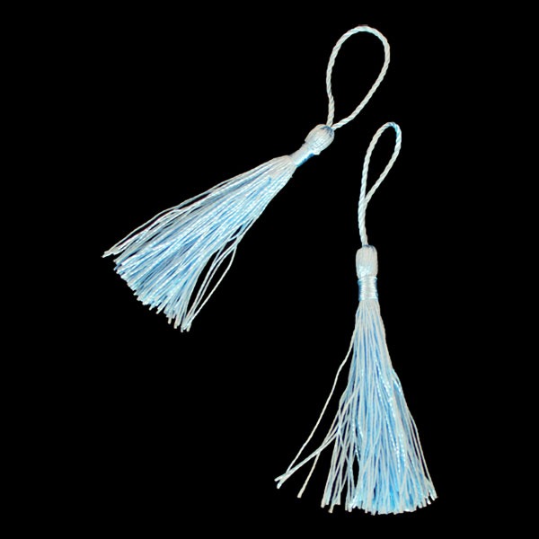 Decoratie Kwastjes Blauw (12st) afbeelding