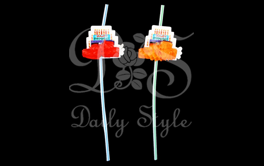 Rietje Happy Birthday (10st) afbeelding
