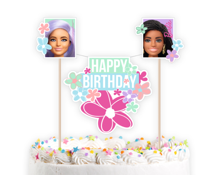 Taarttopper Barbie Sweet Life - 26x15cm afbeelding