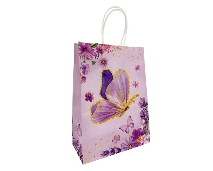 Cadeautasjes Vlinder - 6 stuks afbeelding