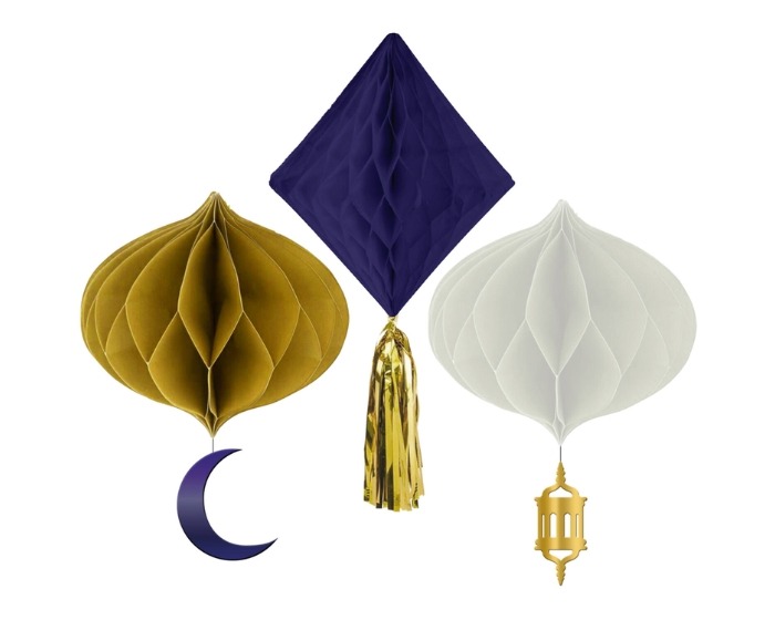 Honeycomb Set Eid Mubarak - 3 stuks afbeelding