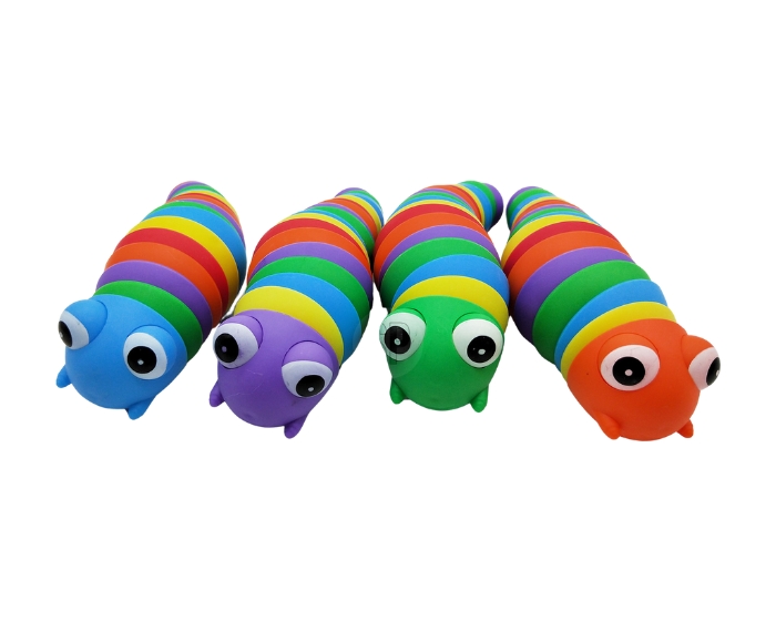 Fidget Rups Regenboog (17cm) afbeelding