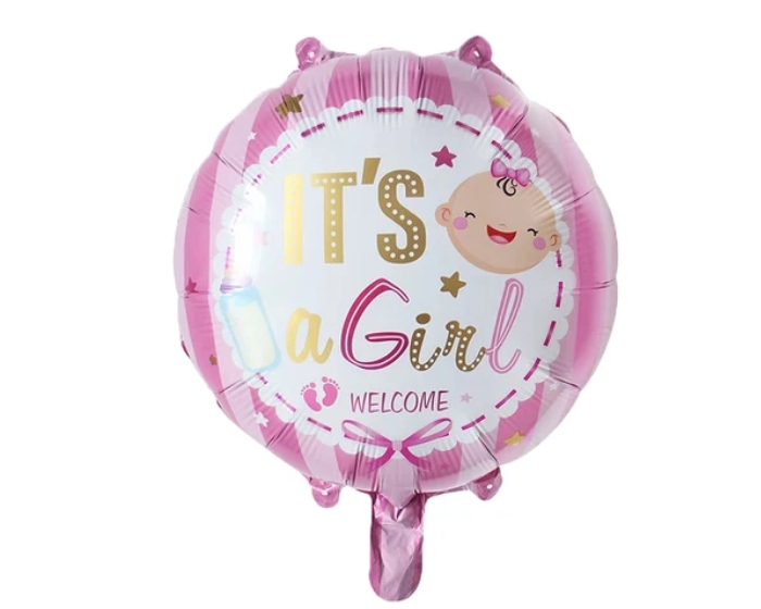 Folieballon It's a Girl'Welcome'(45cm) afbeelding