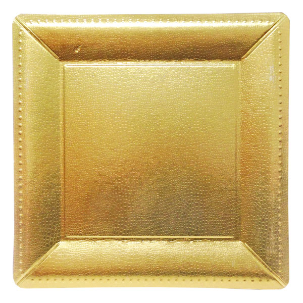 Dienblad Vierkant Goud - 33x33cm - 5 stuks afbeelding