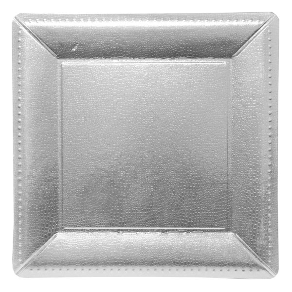 Dienblad Vierkant Zilver - 33x33cm - 5 stuks afbeelding