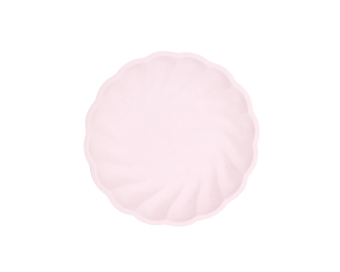 Bordjes - Bloem - Roze - 18,8cm - 6 stuks afbeelding
