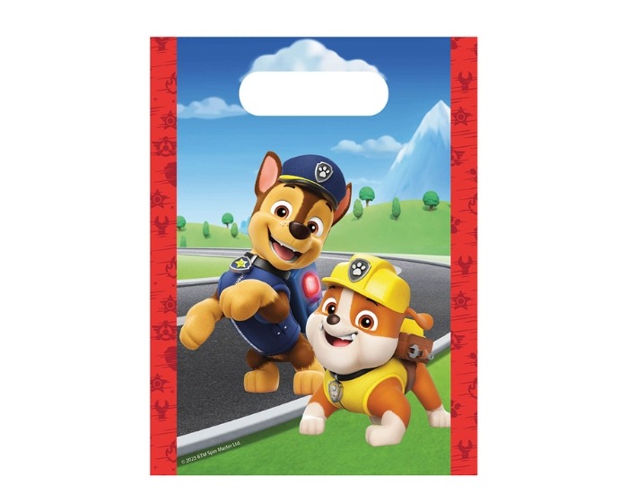 Papieren Uitdeelzakjes Paw Patrol - 4 stuks afbeelding