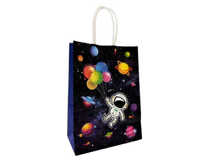 Cadeautasjes Space - 6 stuks afbeelding