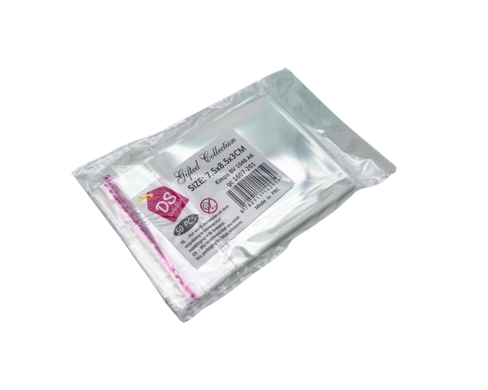 Cellofaan zakjes S 7,5x8,5cm (50st) afbeelding
