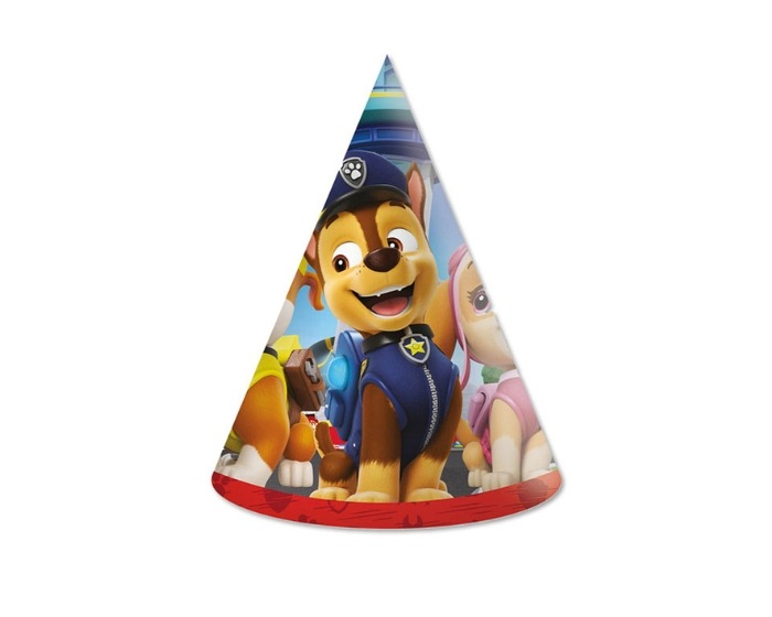 Feesthoedjes Paw Patrol - 6 stuks afbeelding