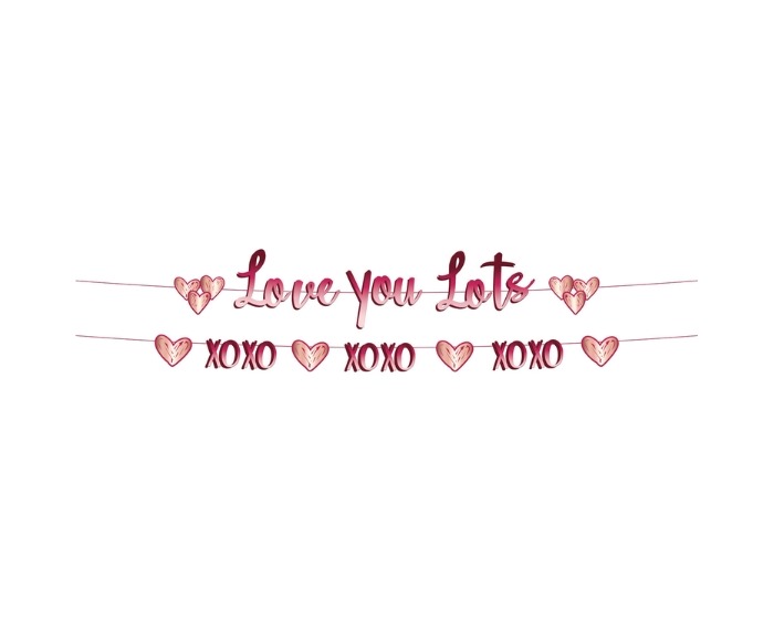 Letterslinger Love You Lots - 1,5 meter afbeelding