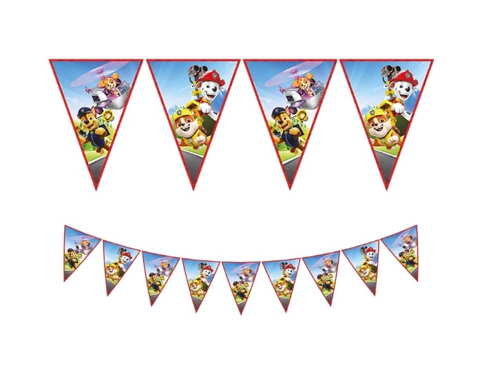 Papieren Vlaggenlijn Paw Patrol - 2,3m afbeelding