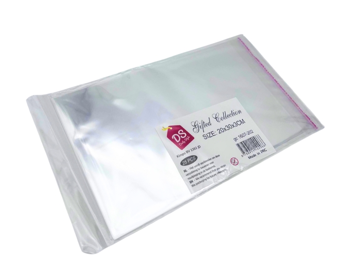 Cellofaan zakjes L 20x30cm (25st) afbeelding