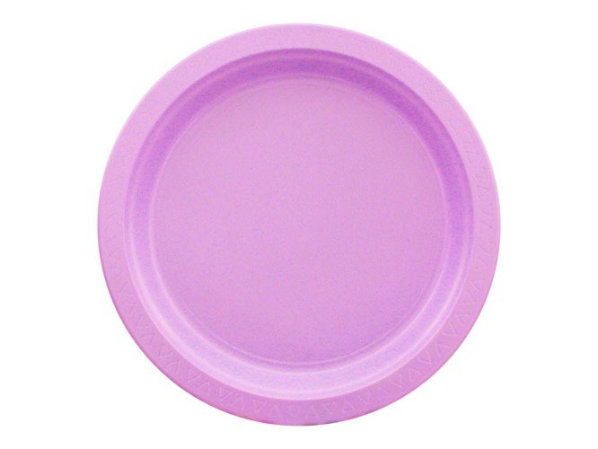 Plastic Borden Paars (25st) afbeelding