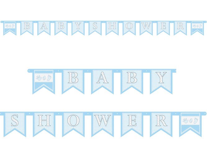 Slinger'Babyshower'Blauw afbeelding