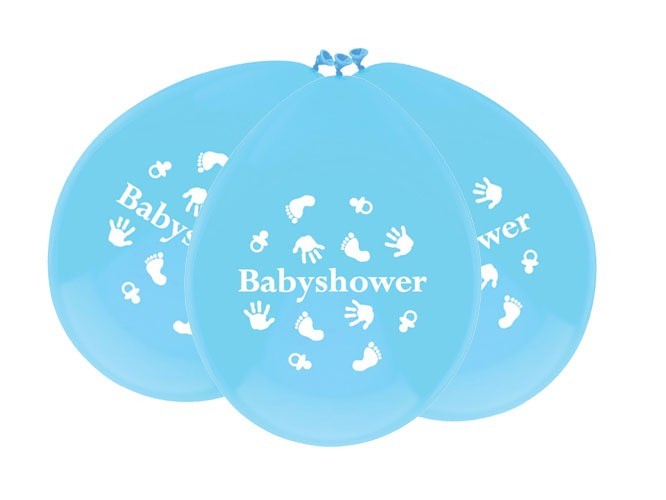 Ballonnen'Babyshower'Blauw (6st) afbeelding