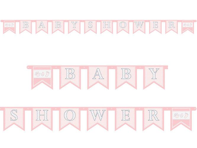 Slinger'Babyshower'Roze afbeelding