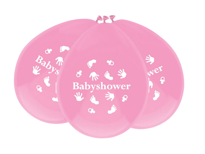 Ballonnen'Babyshower'Roze (6st) afbeelding