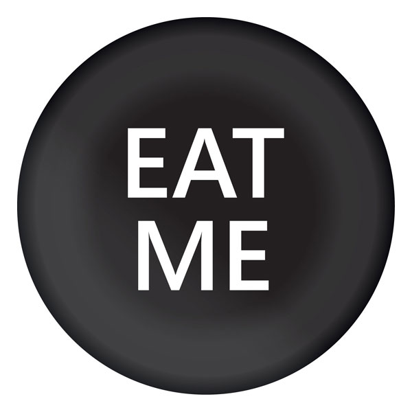 Kartonnen Borden Eat Me– Ø 23 cm – 8 stuks afbeelding