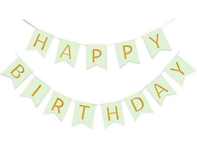 Slinger'Happy Birthday'Mint afbeelding